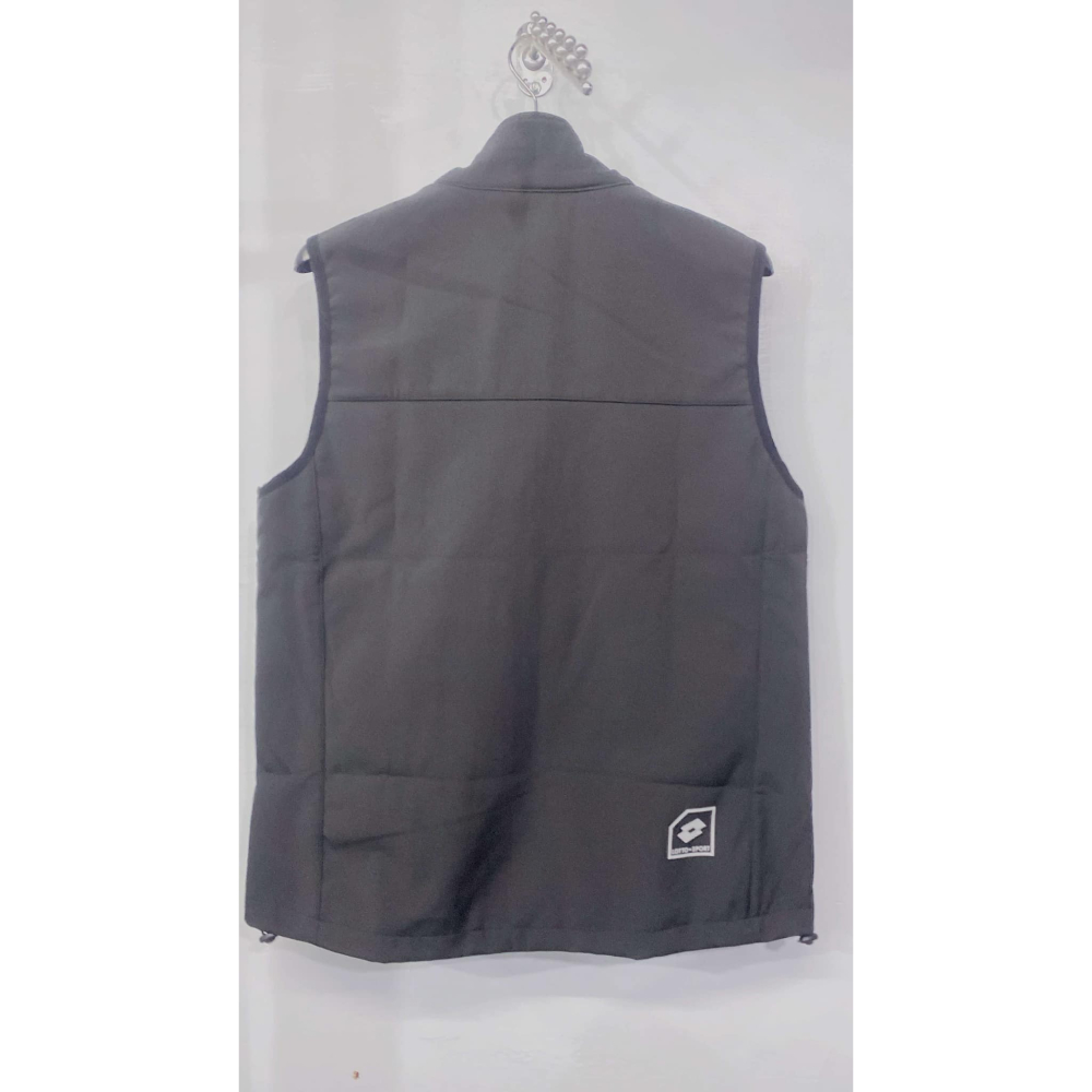 金英鞋坊2館 義大利第一品牌-LOTTO樂得男保暖透濕透氣多功能背心 1030-經典黑 特價490元-細節圖8