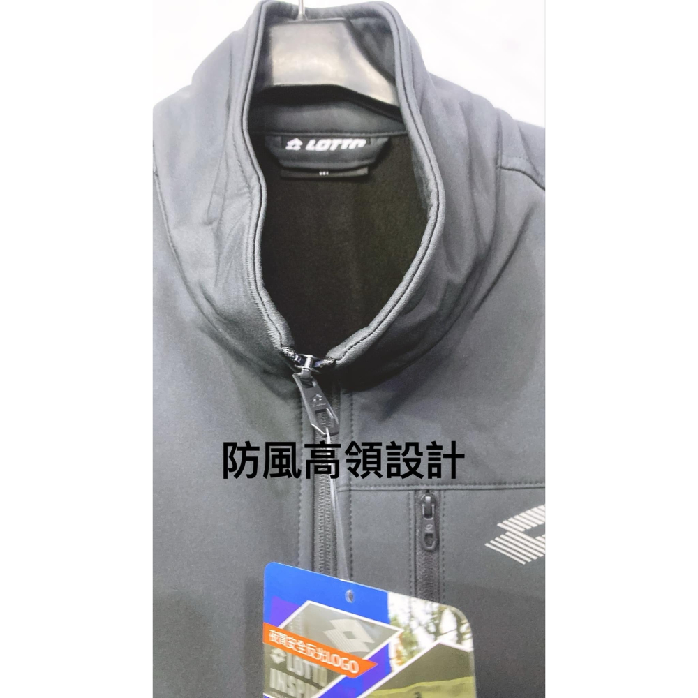 金英鞋坊2館 義大利第一品牌-LOTTO樂得男機能保暖功能軟殼背心 3158-石英灰 特價490元-細節圖5