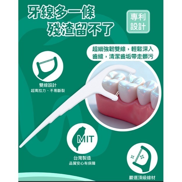 現貨 gelovery 雙線細滑牙線棒（50支/包）-細節圖2