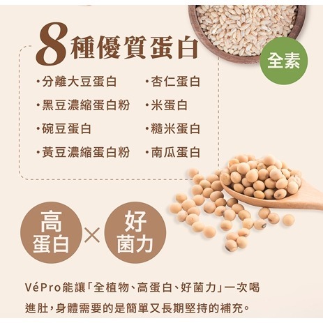 現貨 gelovery 全素 VéPro極致多元植感蛋白 10包/盒（原味）31公克植物蛋白 健身必備-細節圖3