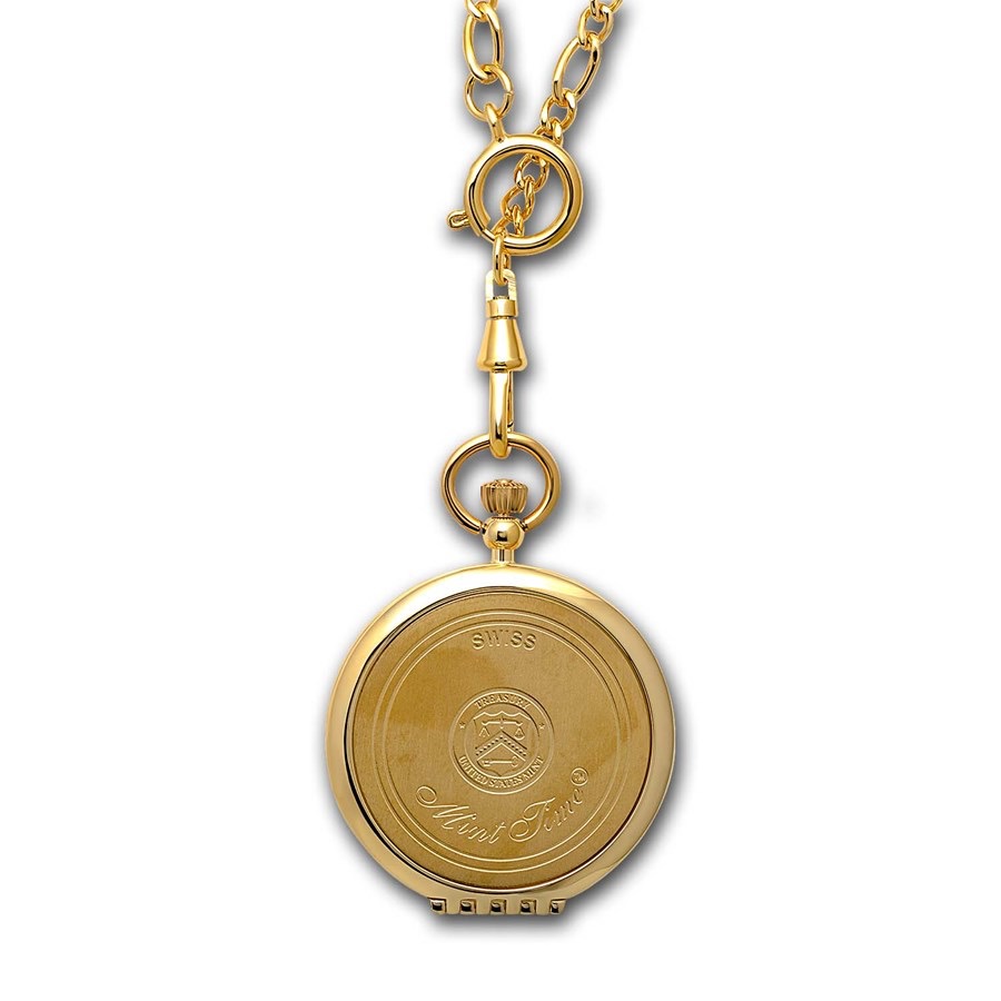 摩根銀幣懷錶／桌上鐘（24K鍍金瑞士機芯款）-規格圖1