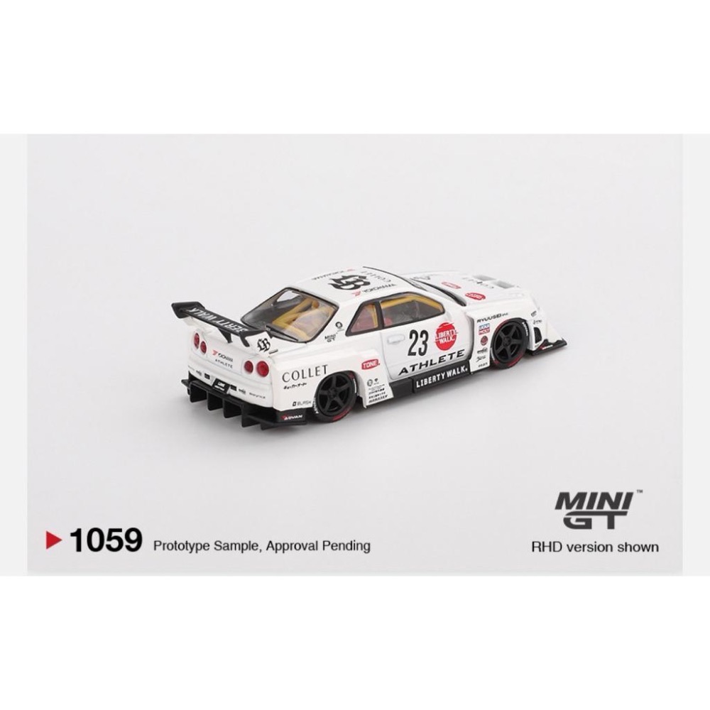 維克玩具 MINI GT 1059 Nissan LB-ER34 Super Silhouette ATHLETE-細節圖2