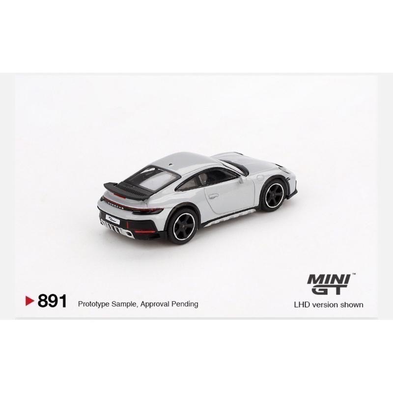 維克玩具 MINI GT 891 Porsche 911 Dakar Ice Gray Metallic-細節圖2