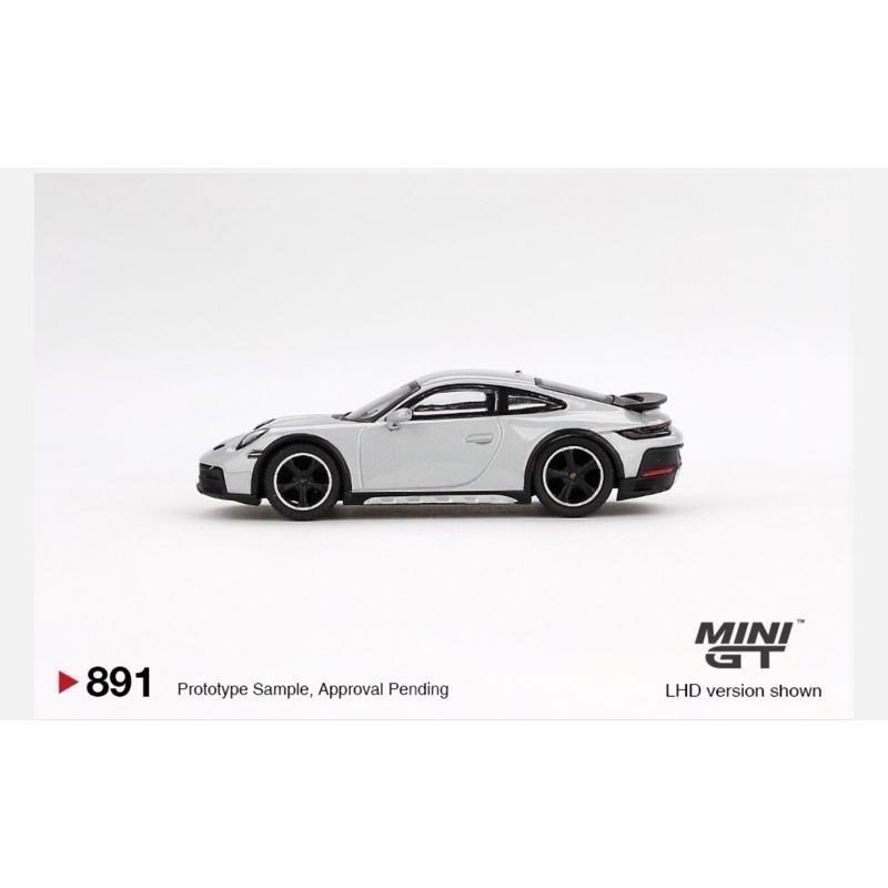 維克玩具 MINI GT 891 Porsche 911 Dakar Ice Gray Metallic-細節圖3