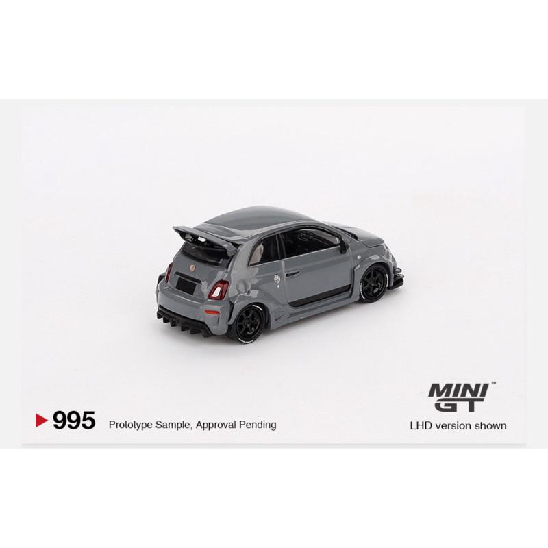 維克玩具 MINI GT 995 Abarth 595 LB-WORKS x Abas Works Grey-細節圖2