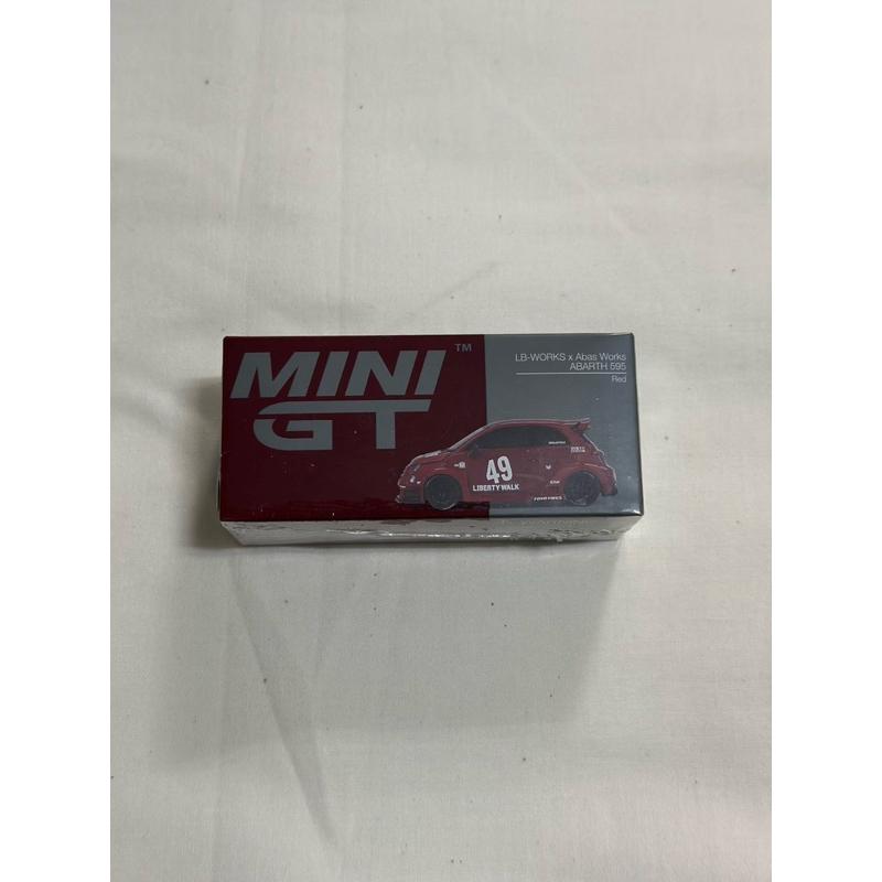 維克玩具 MINI GT 963 LB-WORKS x Abas Works ABARTH 595 Red-細節圖4