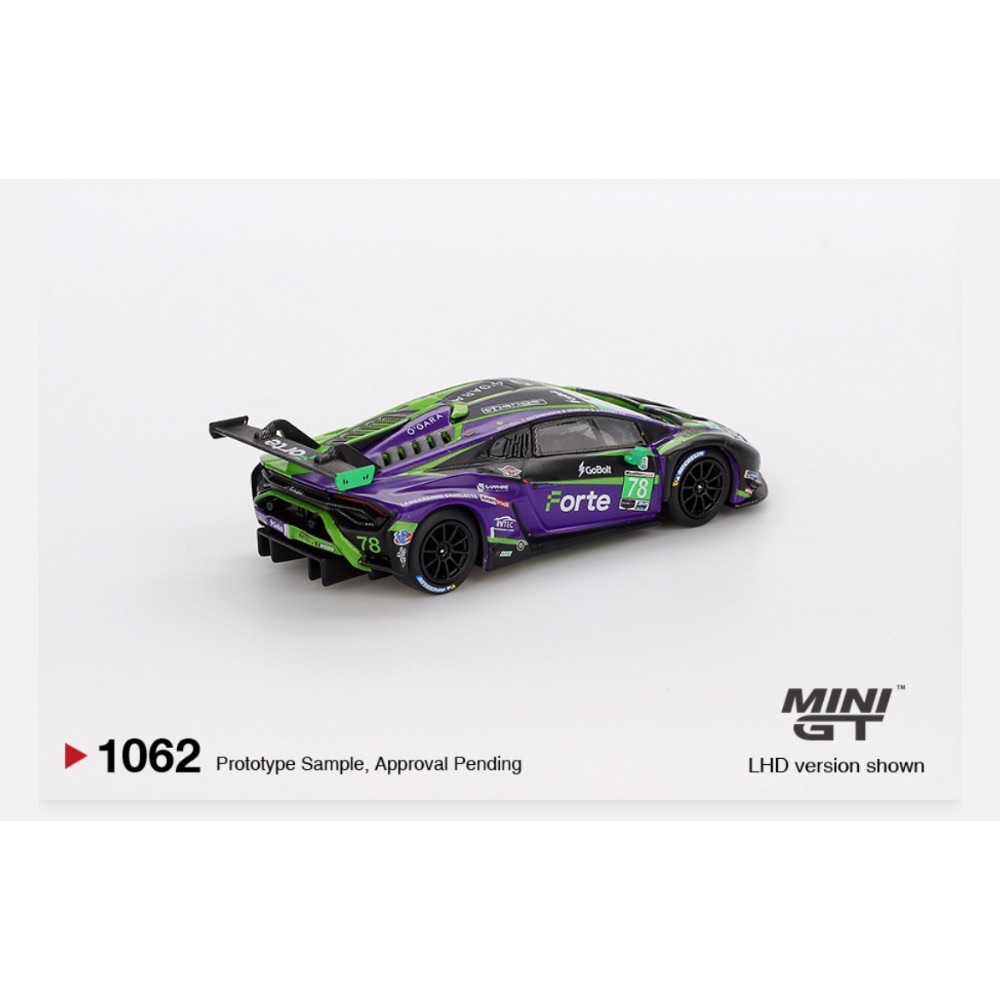 維克玩具 MINI GT 1062 Lamborghini Huracán GT3 EVO2 #78 IMSA 24H-細節圖2
