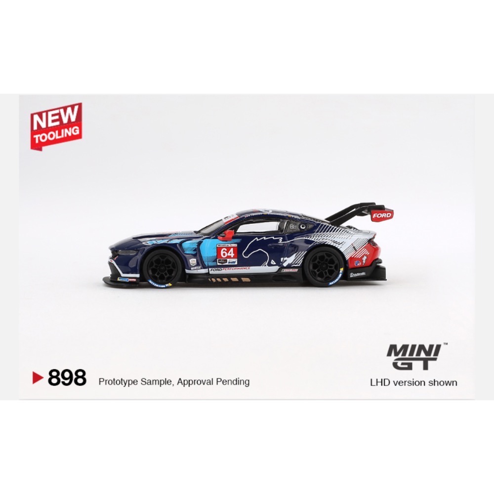 維克玩具 MINI 898 Ford Mustang GT3 #64 IMSA 24h Daytona 2024-細節圖2
