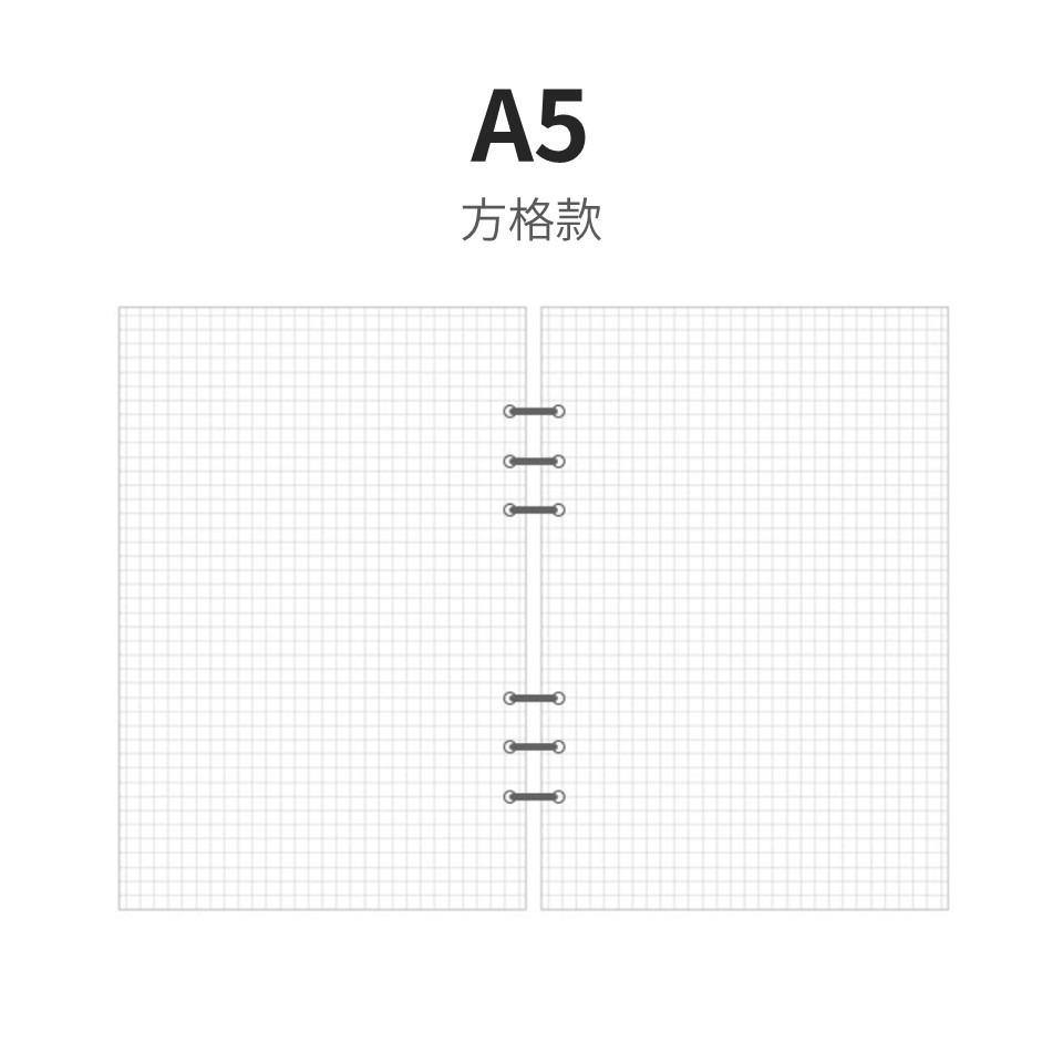 活頁紙 手帳 活頁筆記本 活頁 內頁 活頁手帳本 6孔活頁筆記本 a5 a6 手帳筆記本 六孔活頁紙-細節圖6