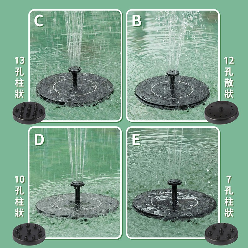 漂浮噴泉 太陽能噴泉 太陽能噴水器 太陽能浮水噴泉 太陽能水泵 水泵 噴水器 電動噴水器 噴泉 自動噴水器 小噴泉-細節圖6