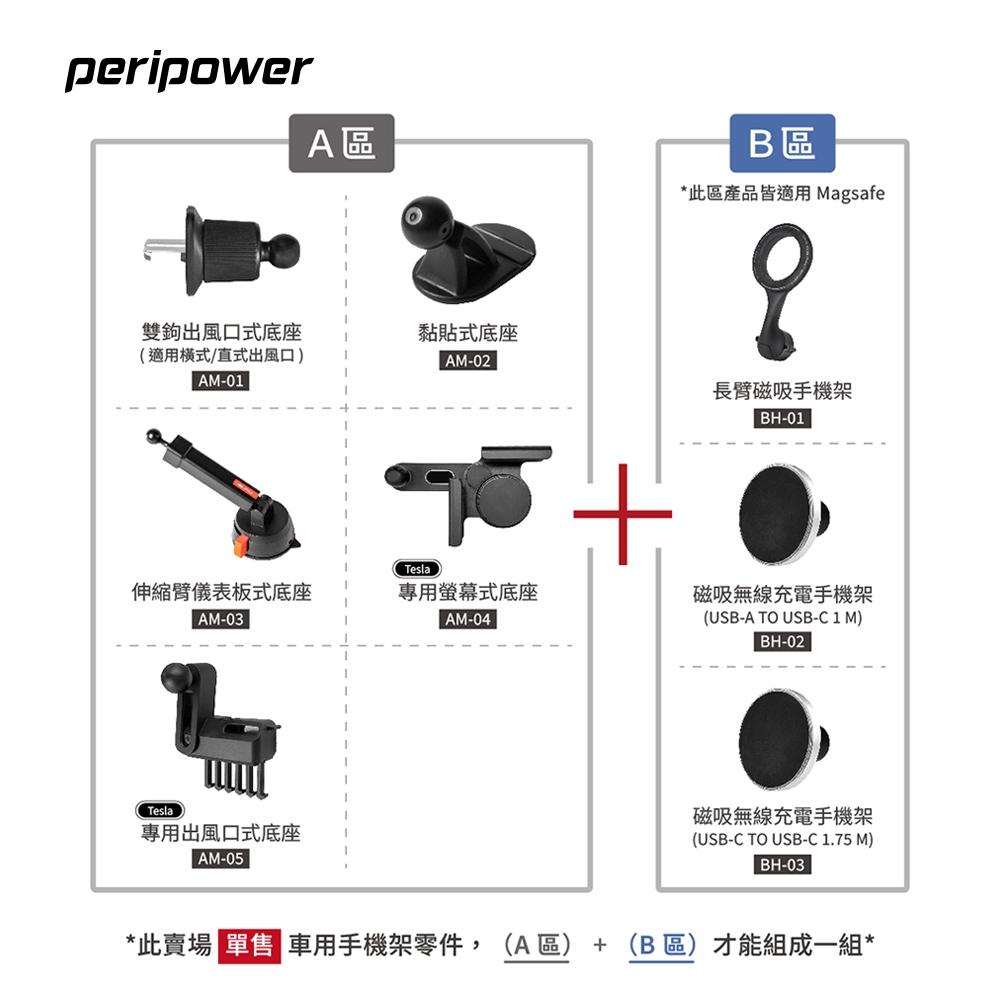 peripower A+B 系列 （A 區）手機底座－冷氣出風口/儀表板/黏貼底座-細節圖2