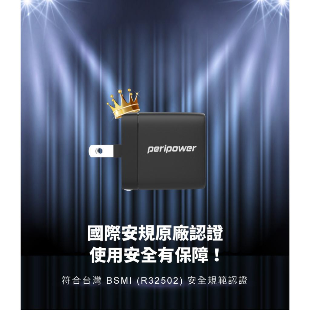 【peripower】PS-01 GaN 氮化鎵 40W 雙 USB-C PD 快速充電器-適用 iPhone 15-細節圖8