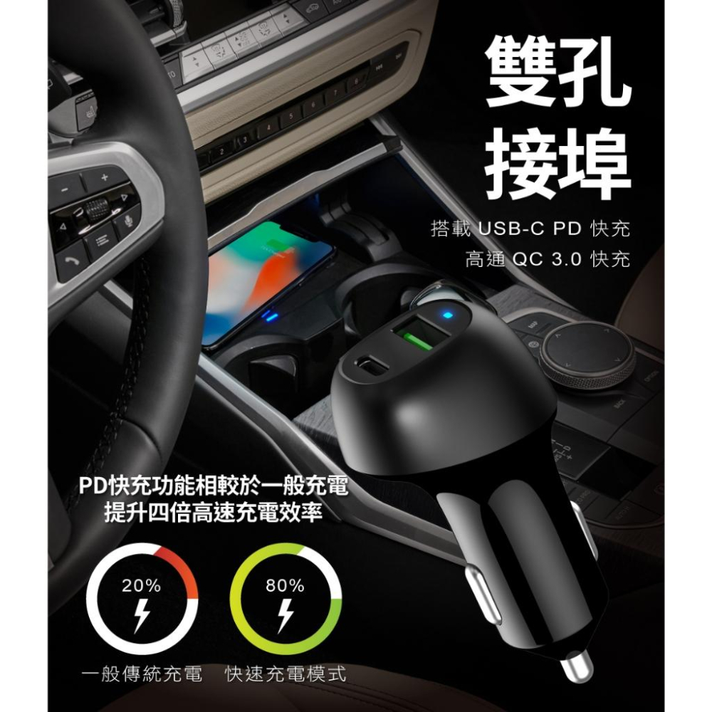 【peripower】PS-U16 極速 Type-C PD+QC3.0 雙USB車用快充 BSMI認證-細節圖6