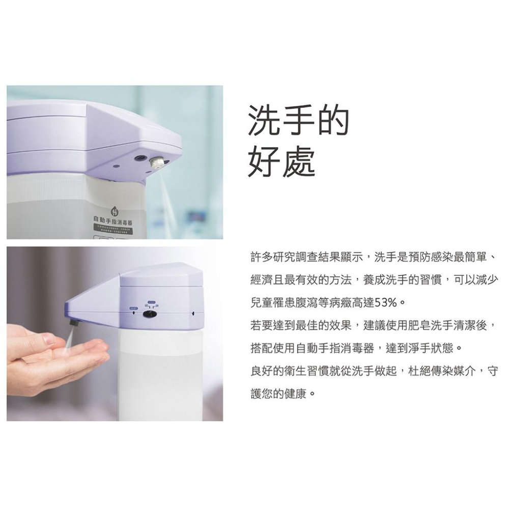 HM Plus ST-D01 HM2 自動手指消毒器 + 1000ml 乾洗手液一罐 原廠有保固-細節圖3