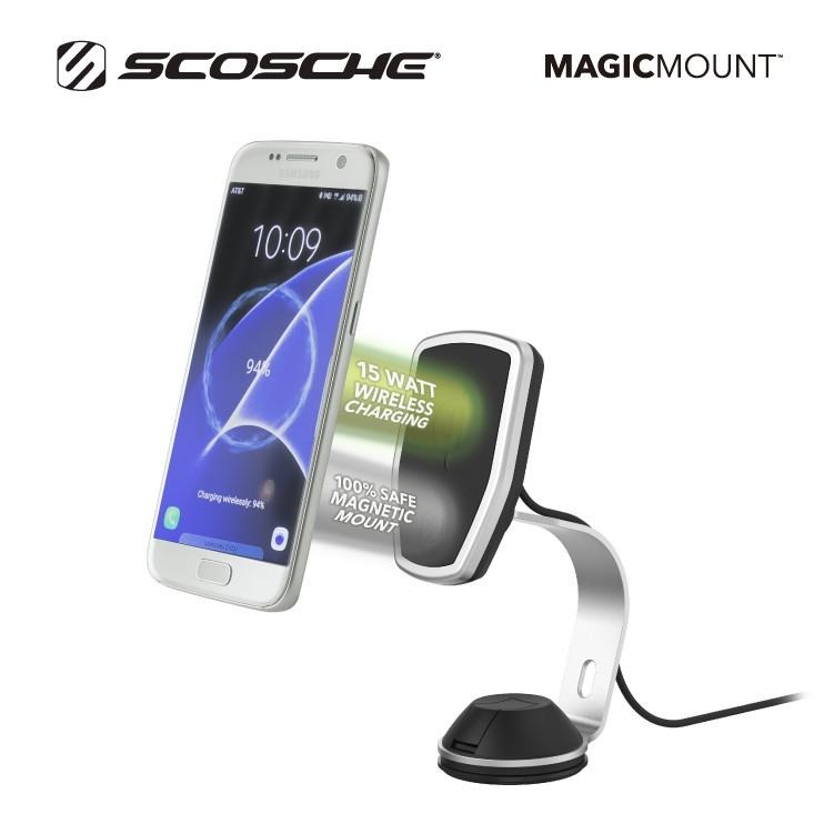 【SCOSCHE】家用無線充電磁吸手機支架 MAGIC MOUNT CHARGE-細節圖3