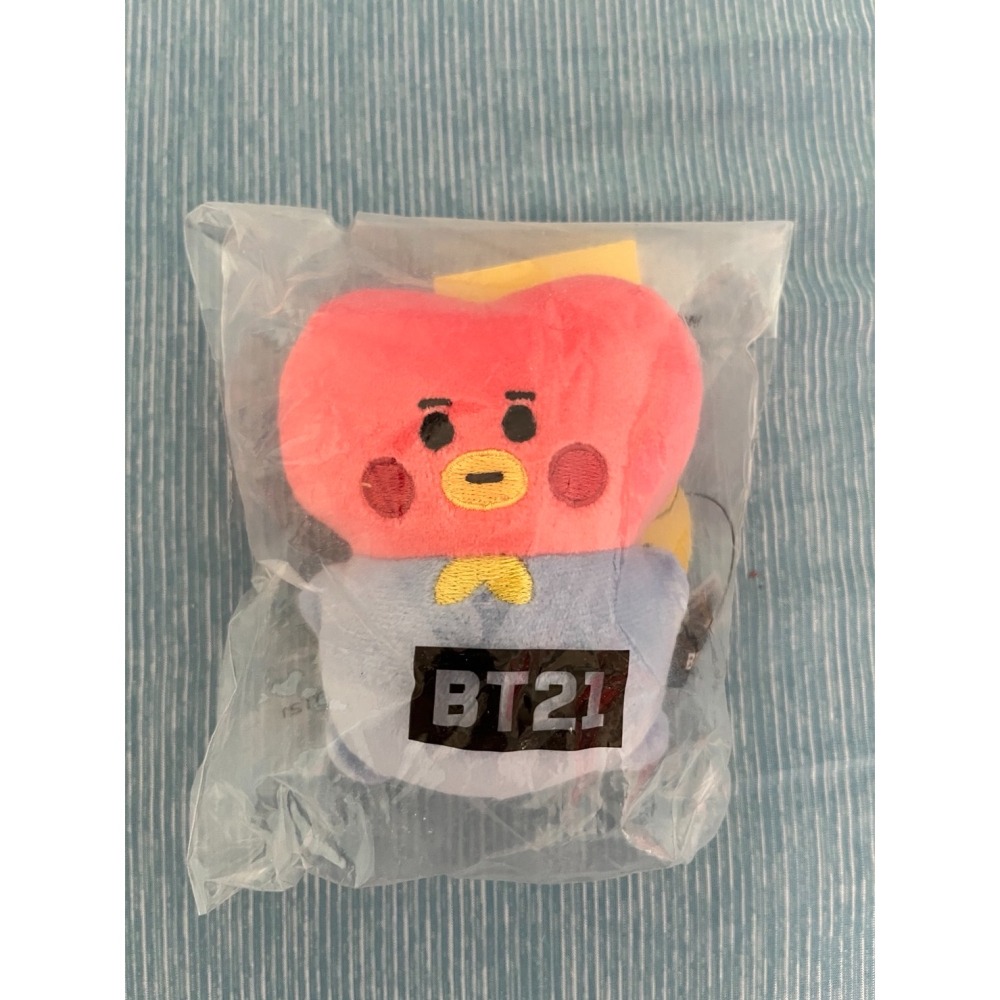 💜現貨正品💜BTS BT21 零錢包 TATA 掛繩 滑鼠墊 飲料杯套 手提杯套  收納包提袋 帆布袋-細節圖6