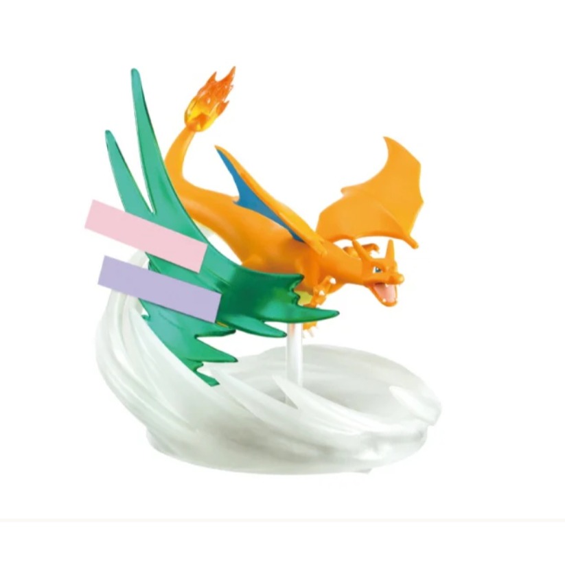 RE-MENT DesQ BATTLE on DESK寶可夢地平線 噴火龍 桌上鞦韆第2彈 SWING 波加曼&水水獺-細節圖2