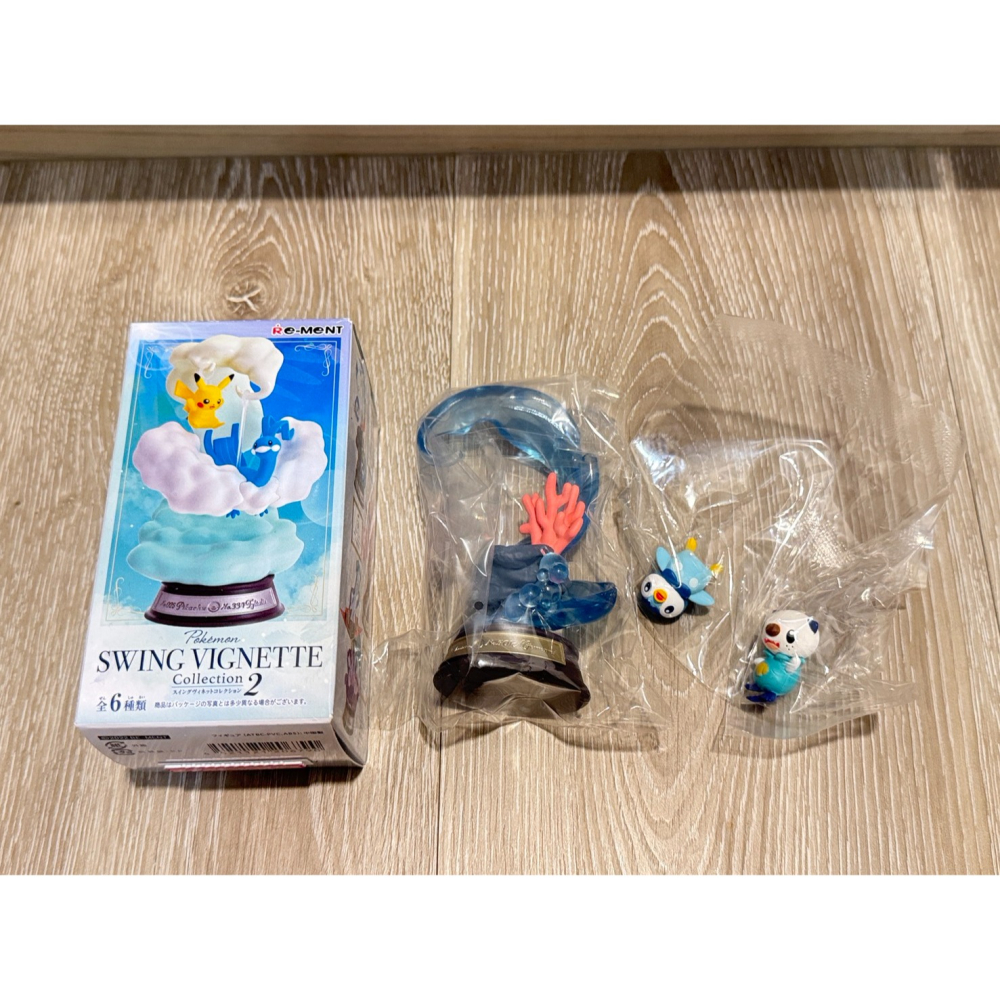 RE-MENT DesQ BATTLE on DESK寶可夢地平線 噴火龍 桌上鞦韆第2彈 SWING 波加曼&水水獺-細節圖6