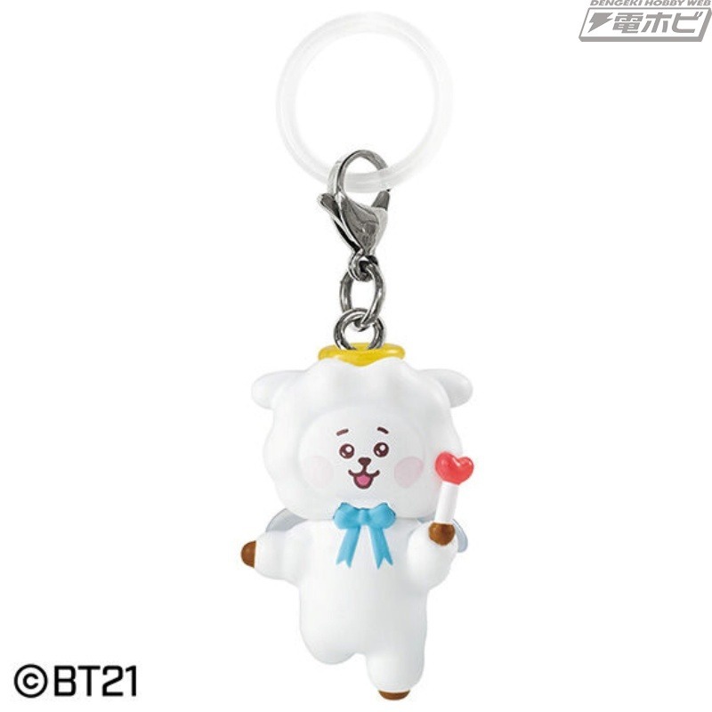 BANDAI 萬代 BTS BT21 我的標記吊飾 天使版-規格圖1