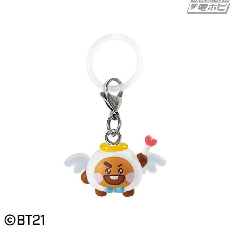 BANDAI 萬代 BTS BT21 我的標記吊飾 天使版-規格圖1