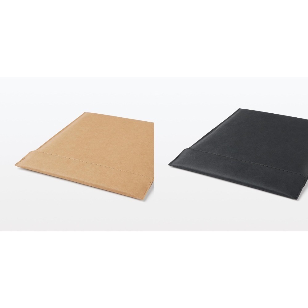 現貨  無印良品 牛皮紙袋 電腦包 筆電套 棕色 深灰色 13吋-細節圖3