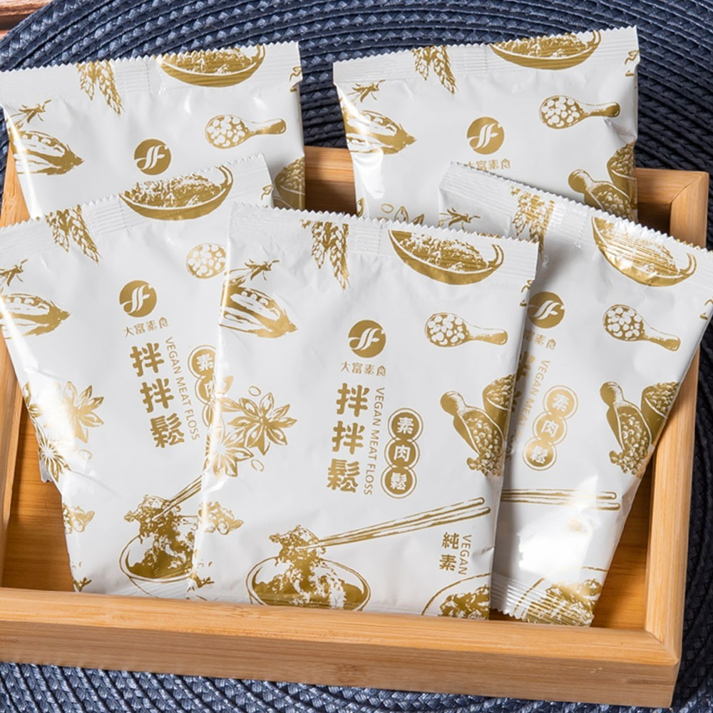 【大富素食】拌拌鬆 (素肉鬆 )芝麻海苔(5包入)/ 經典原味(5包入)純素-細節圖4