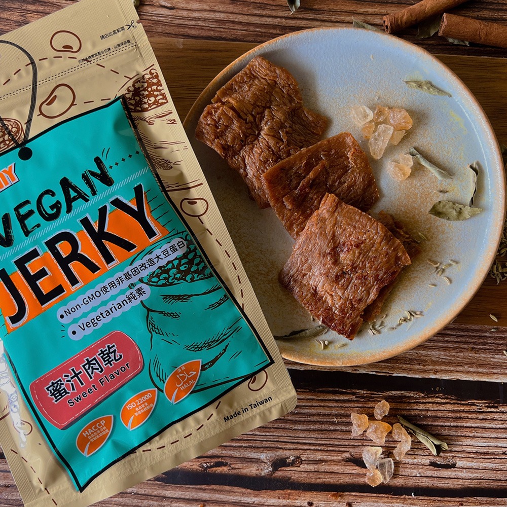 【大富】VEGAN JERKY蜜汁肉乾 植物肉乾-細節圖2