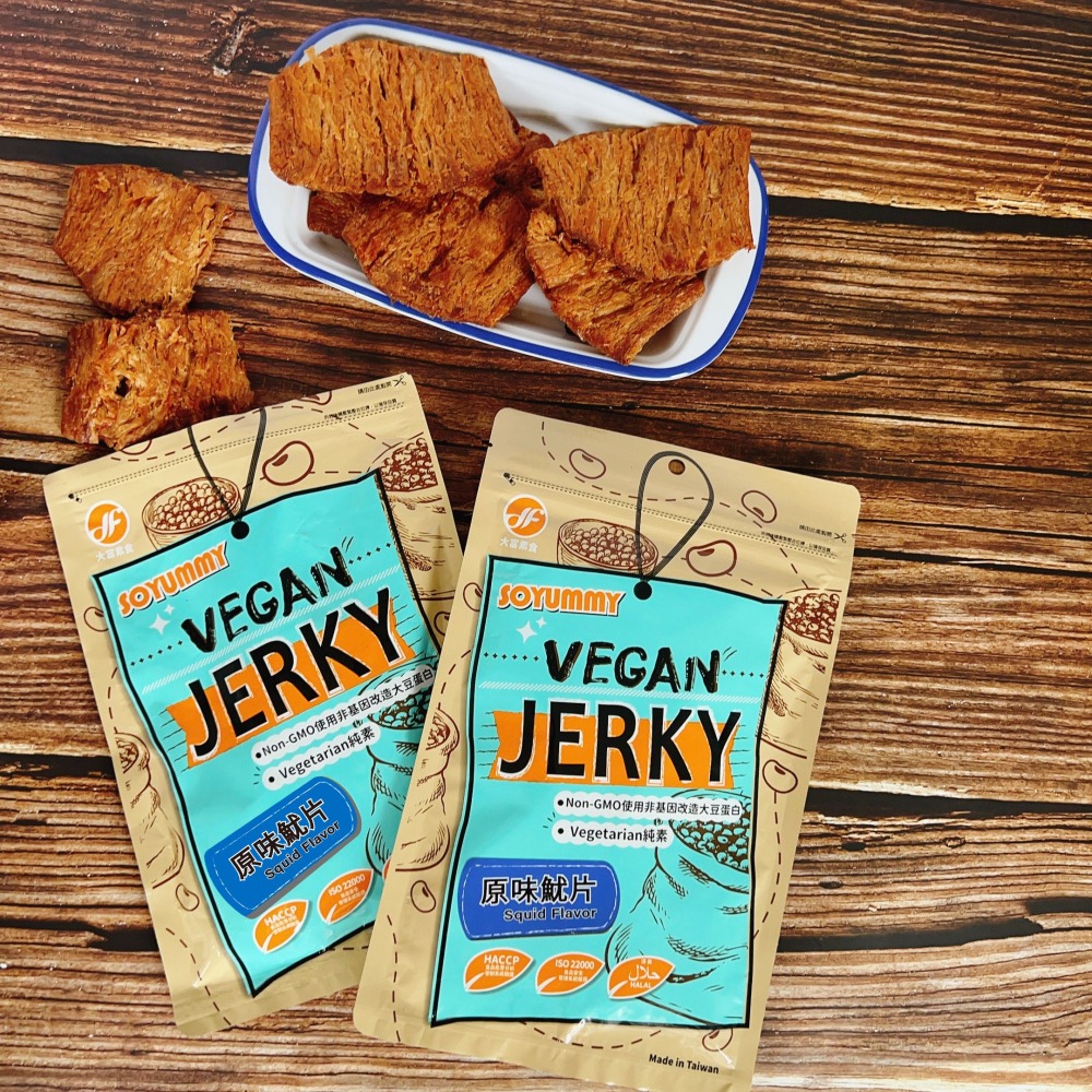 【大富】VEGAN JERKY原味魷魚-細節圖5