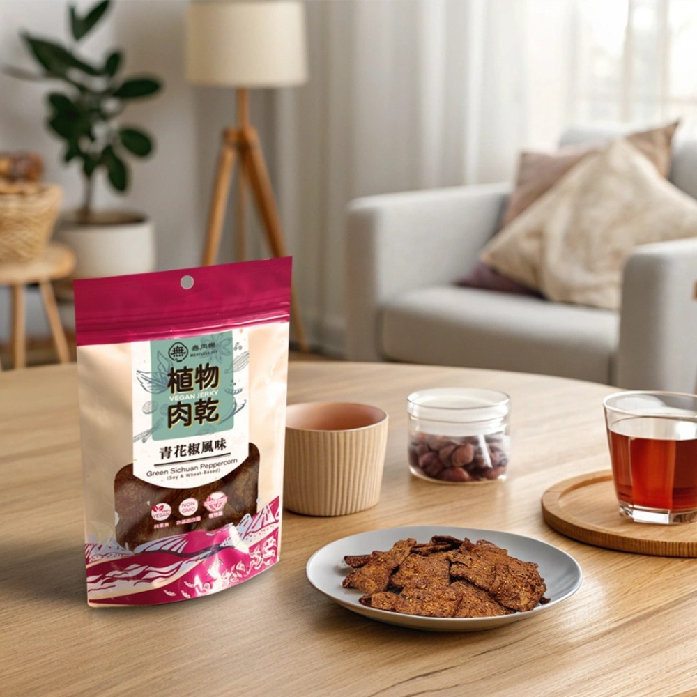 無肉樂-植物肉乾(青花椒風味)-細節圖3