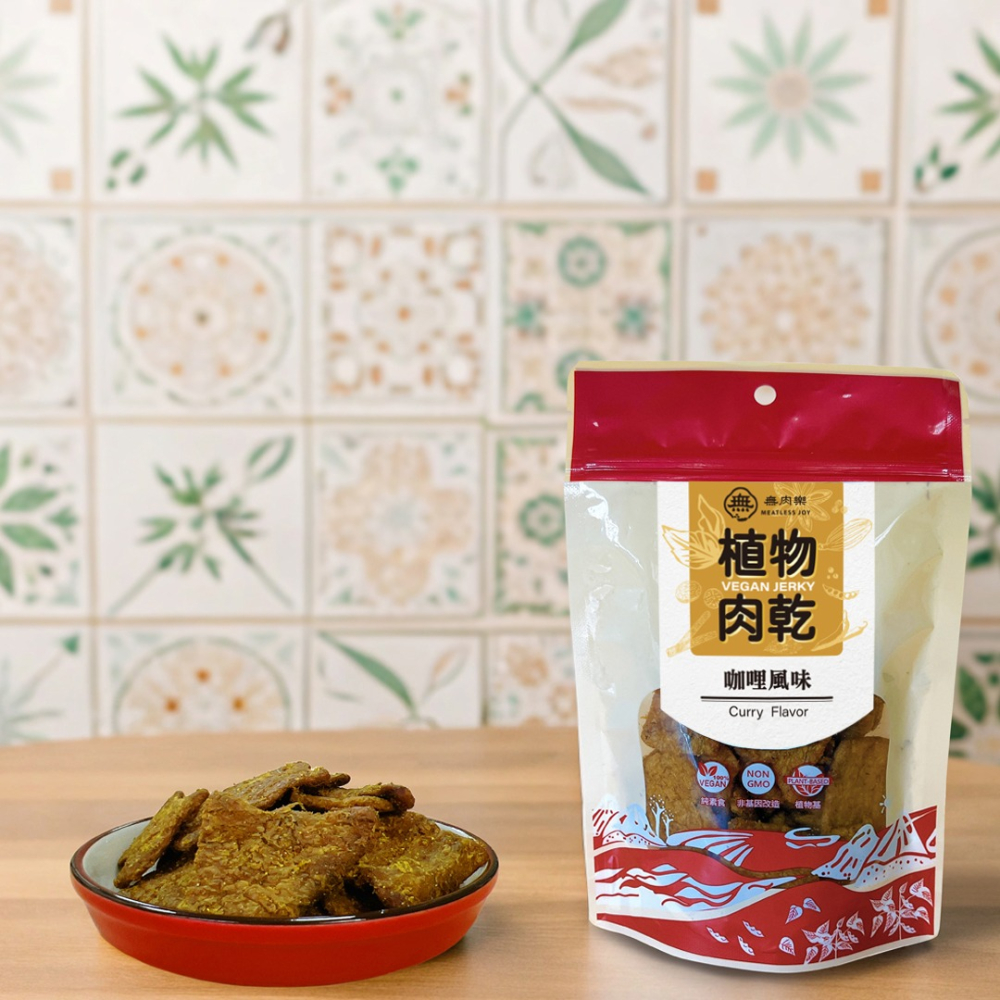 無肉樂-植物肉乾(咖哩風味)-細節圖2