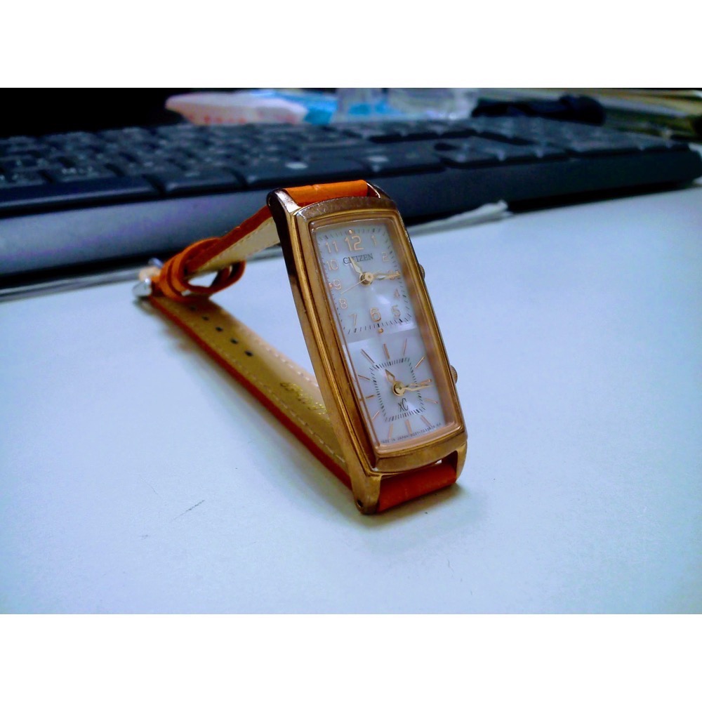 二手 Citizen xC ECO-Driver 光動能 雙時區 石英錶 出國旅遊好幫手 女錶 良品 二手-細節圖3