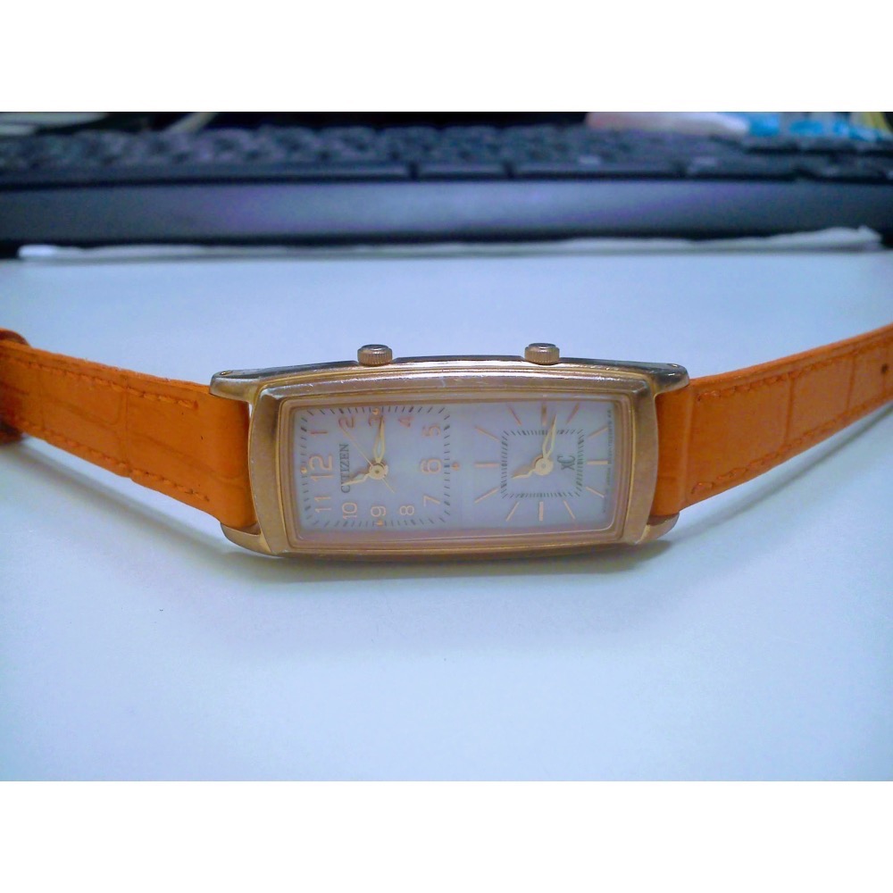 二手 Citizen xC ECO-Driver 光動能 雙時區 石英錶 出國旅遊好幫手 女錶 良品 二手-細節圖4