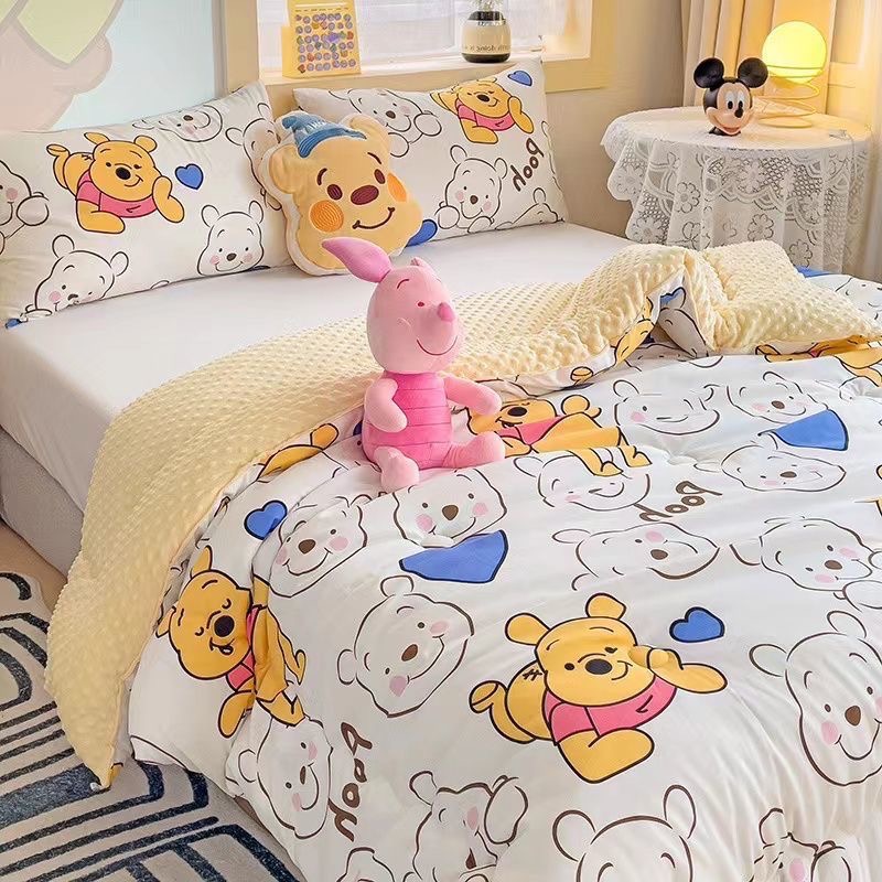 迪士尼卡通冬季加厚學生單人豆豆背-細節圖2