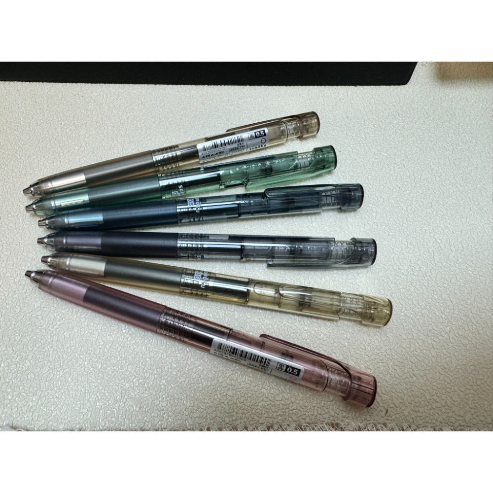 愛加-煙燻復古色桿-低重心中性筆0.5_六色桿-皆黑墨-規格圖5