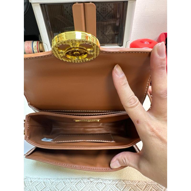 復古單肩多暗袋小方包-細節圖2