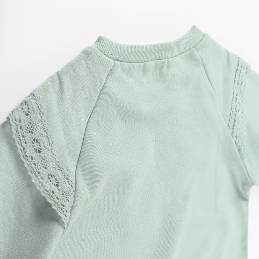 (現貨110)🇯🇵 日本 BRANSHES 蕾絲領運動衫-細節圖5