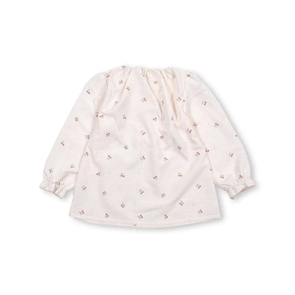 （現貨120）🇯🇵日本 SLAP SLIP 櫻桃印花格紋襯衫-細節圖5