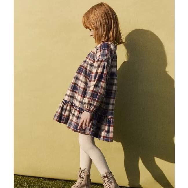 (現貨6A)🇫🇷法國 petit bateau 格紋洋裝-細節圖2