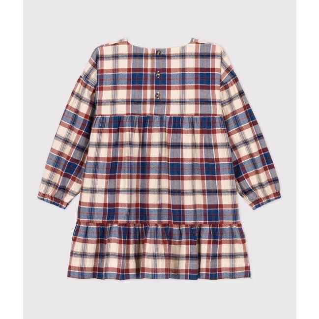 (現貨6A)🇫🇷法國 petit bateau 格紋洋裝-細節圖4