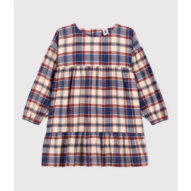 (現貨6A)🇫🇷法國 petit bateau 格紋洋裝-規格圖5