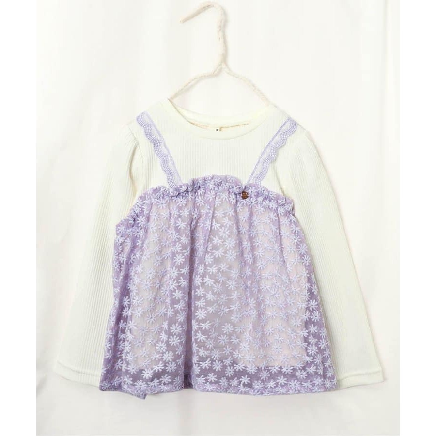 (現貨110）🇯🇵日本 apres les cours 花卉蕾絲對接上衣-規格圖4