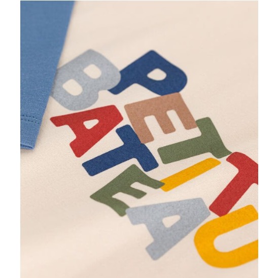 （現貨4A )🇫🇷法國 petit bateau 彩色字母長T-細節圖3