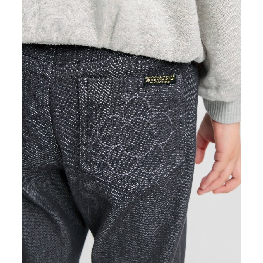 （現貨130）🇯🇵日本 BREEZE 刺繡小花喇叭褲-細節圖2