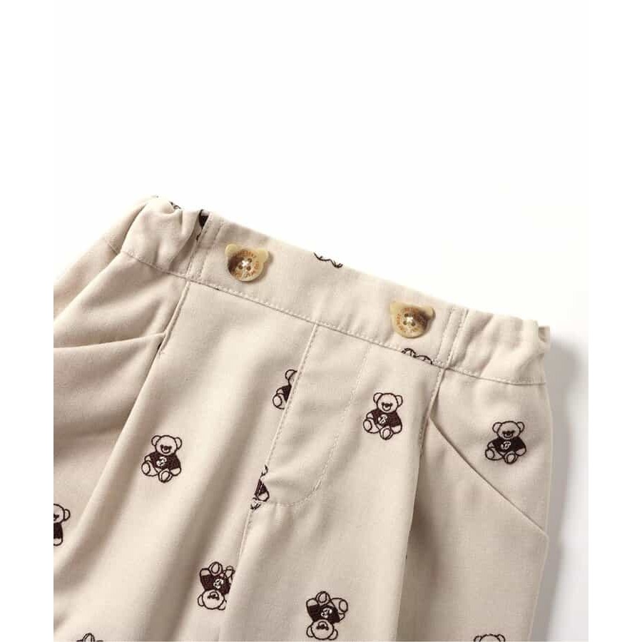 （現貨100）🇯🇵日本 apres les cours X Tiny bear 刺繡休閒褲-細節圖3