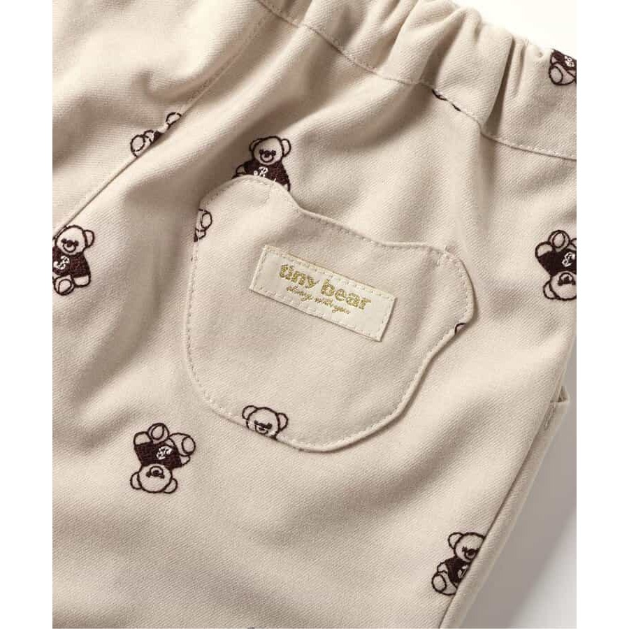 （現貨100）🇯🇵日本 apres les cours X Tiny bear 刺繡休閒褲-細節圖6