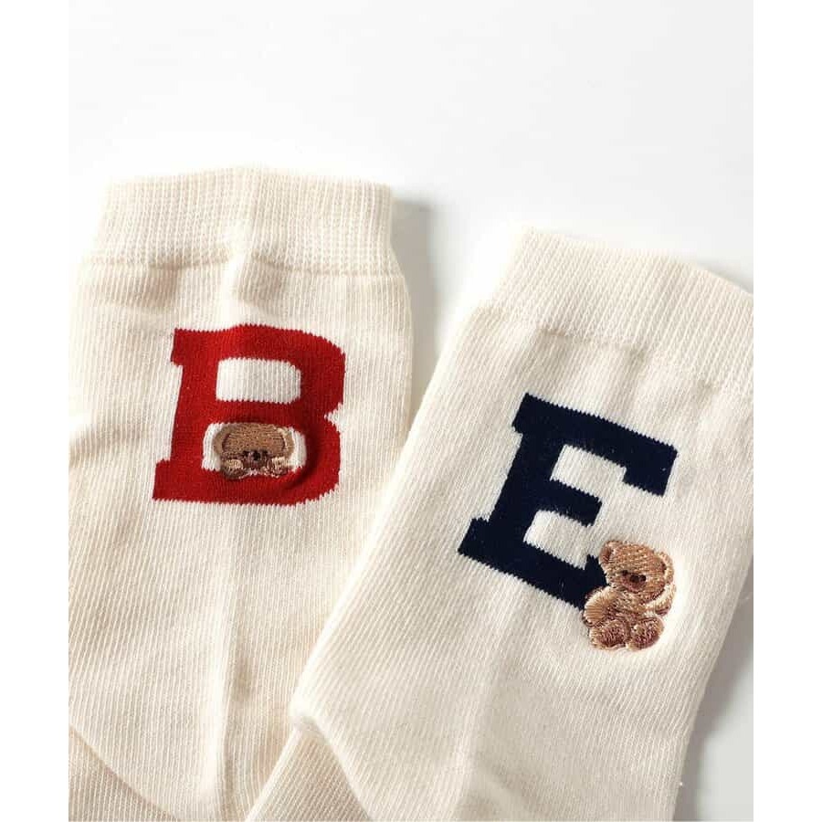 (現貨13-15)🇯🇵 apres les cours X tiny bear 刺繡小熊襪-細節圖2