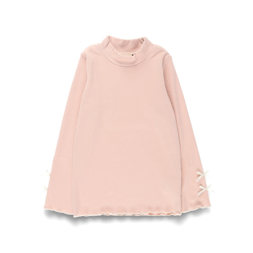 (現貨130)🇯🇵 BRANSHES 手袖蝴蝶結木耳滾邊長T-細節圖2