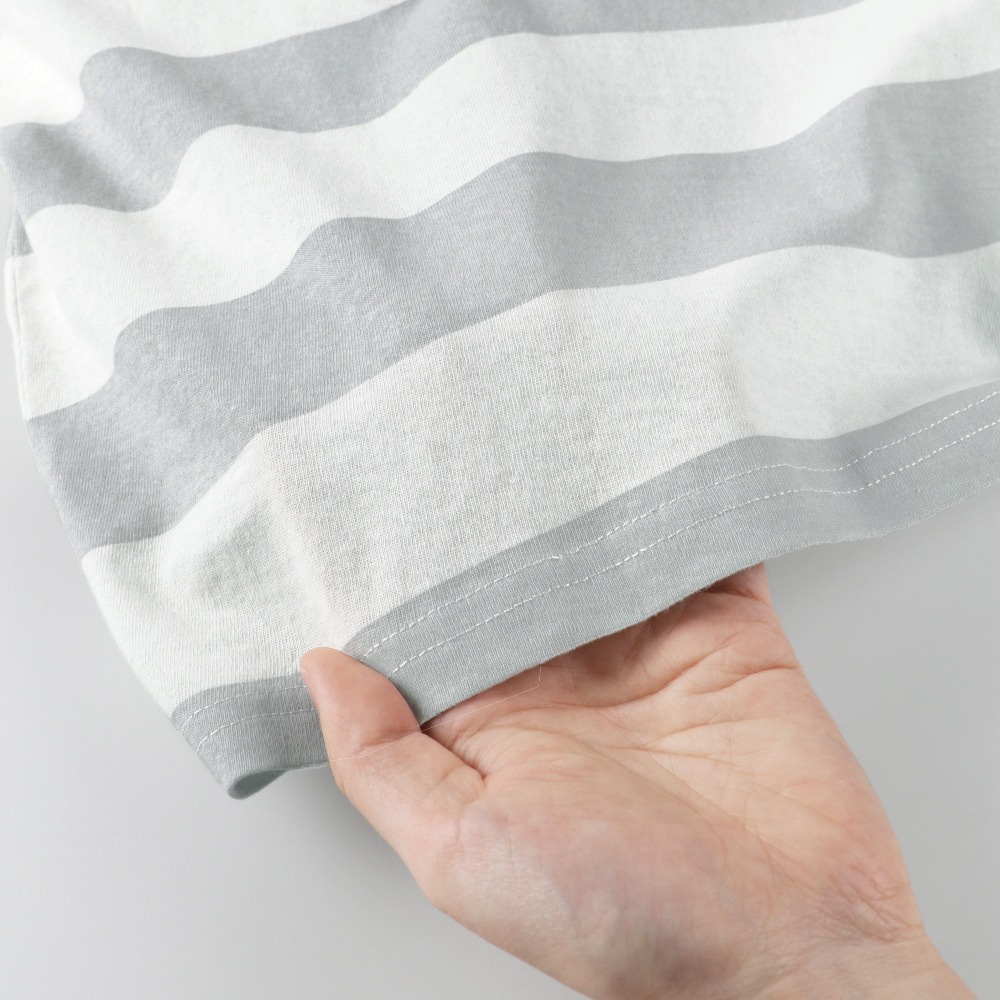 (現貨100)🇯🇵 BRANSHES mini 粗條紋刺繡圖案長T-細節圖5