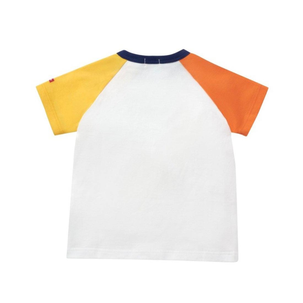 (現貨110）🇯🇵日本 HOT BISCUITS 拼色小熊短T-細節圖2