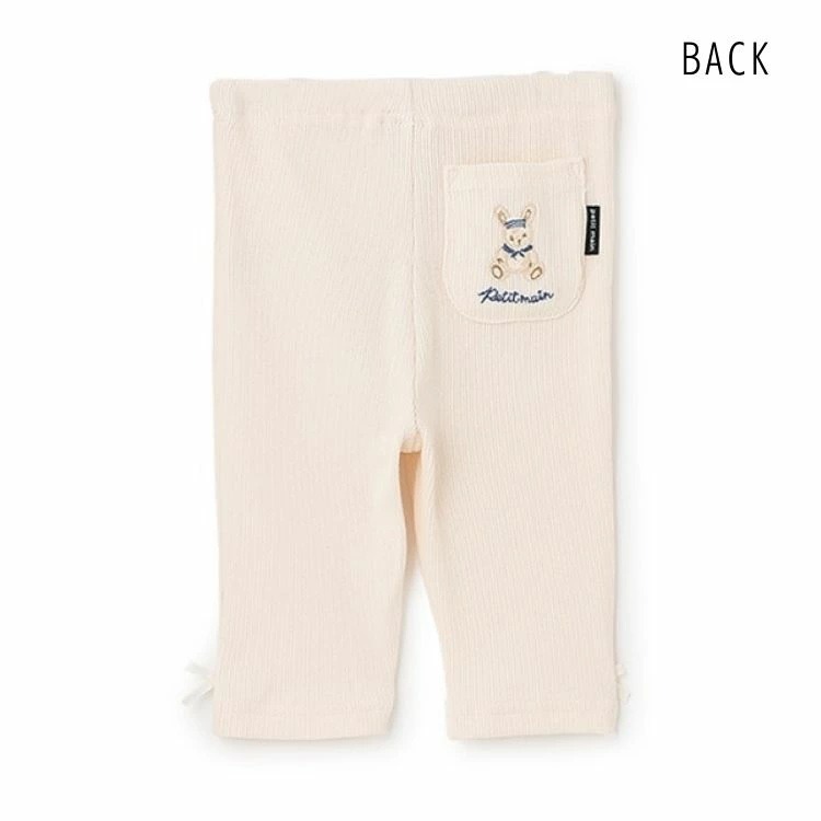 (現貨120）🇯🇵日本 Petit main平價系列-褲腳蝴蝶結七分內搭褲-細節圖3